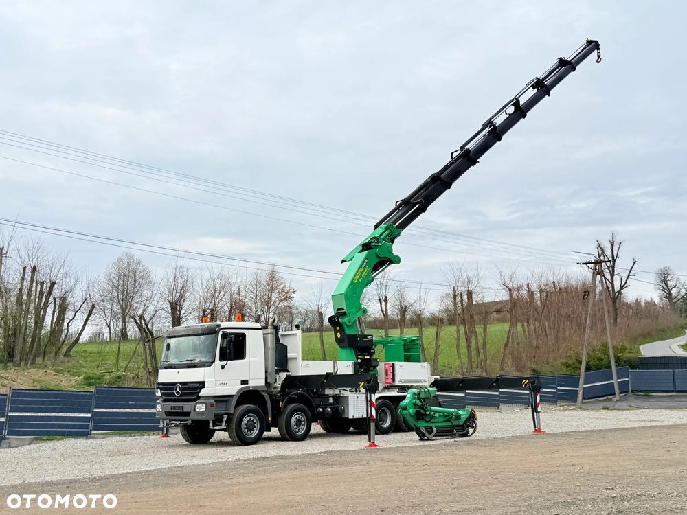 Mercedes-Benz * HDS Palfinger 150002 + FLY JIB PJ 170 * Mercedes Actros 8x6 * Dźwig * 40 TON * Wyciągarka * 35 Metrów * Kosz * - 21