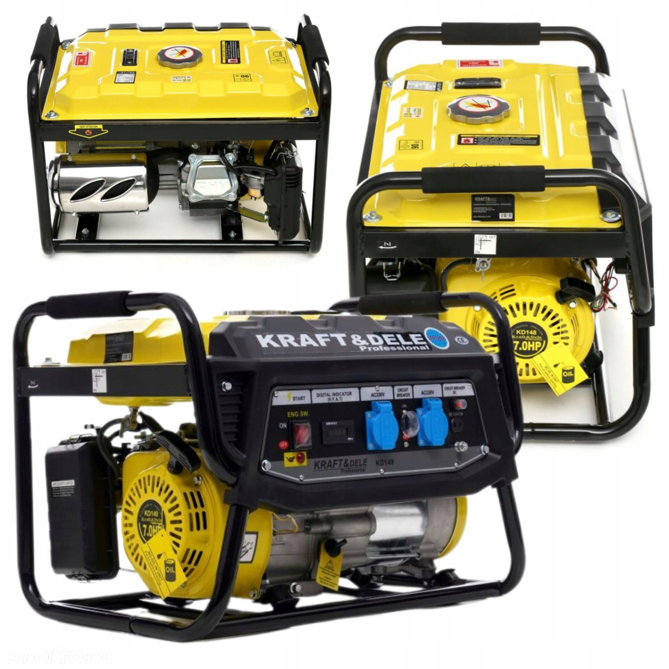 KRAFTDELE AGREGAT PRĄDOTWÓRCZY GENERATOR PRĄDU 3500W LCD 12/230V KD149 - 14