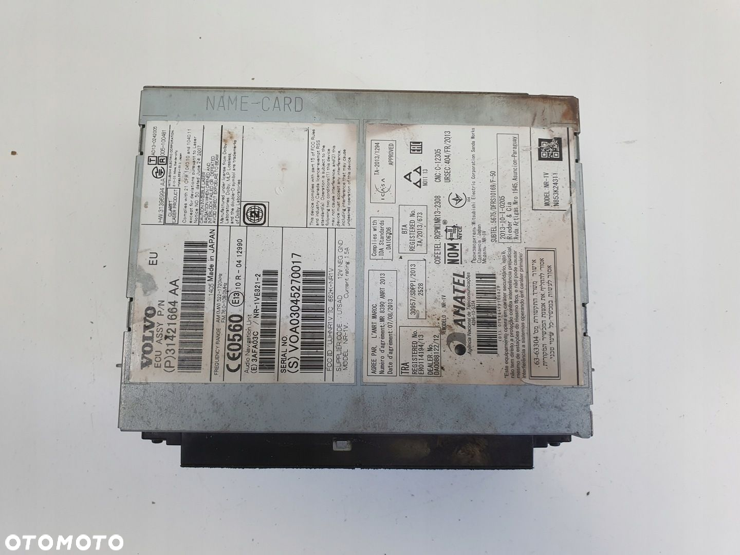 Volvo V60 S60 II RADIOODTWARZACZ CD radio cd NAWIGACJA 31421664 31421664AA - 2