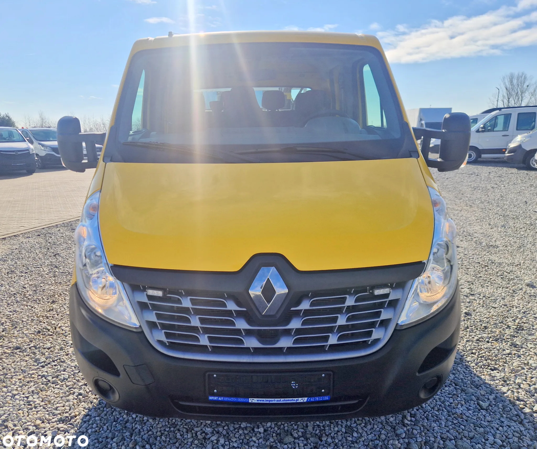 Renault MASTER 2,3 DCI 145 KONNA DOKA BRYGADÓWKA 7 OSOBOWA HDS HIAB 1000KG KLIMA 3,3M SKRZYNIA 104T/KM PRZEBIEGU GWARANCJA BLIŻNIAKI DO 3,5T - 9