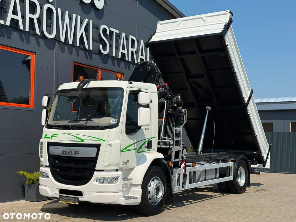 DAF LF CF 250 // Wywrotka 3-stronna // Żuraw HIAB XS 122 DUO // Klimatyzacja // Euro 6 // Krane, Kipper, Kran - 16