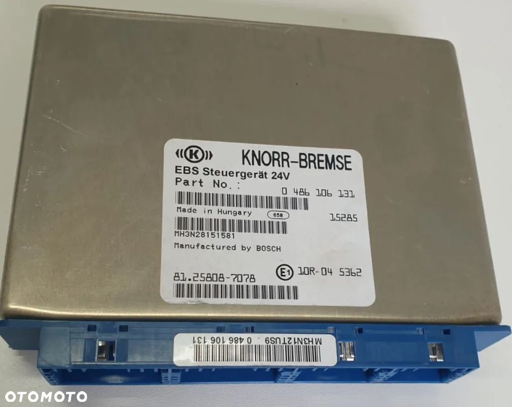 STEROWNIK MODUŁ EBS MAN KNORR-BREMSE 0486106131 81258087078 - 1