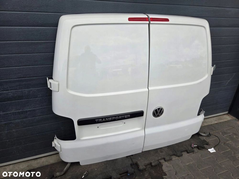 VW T6 T6.1 drzwi skrzydłowe prawy lewy tył białe LB9A KOMPLETNE - 5