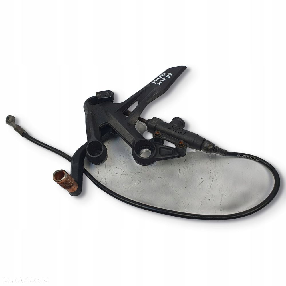 PRAWY SET PODNÓZEK DŹWIGNIA HAMULCA KTM Duke 790 18-24 pompka hamulcowa - 1