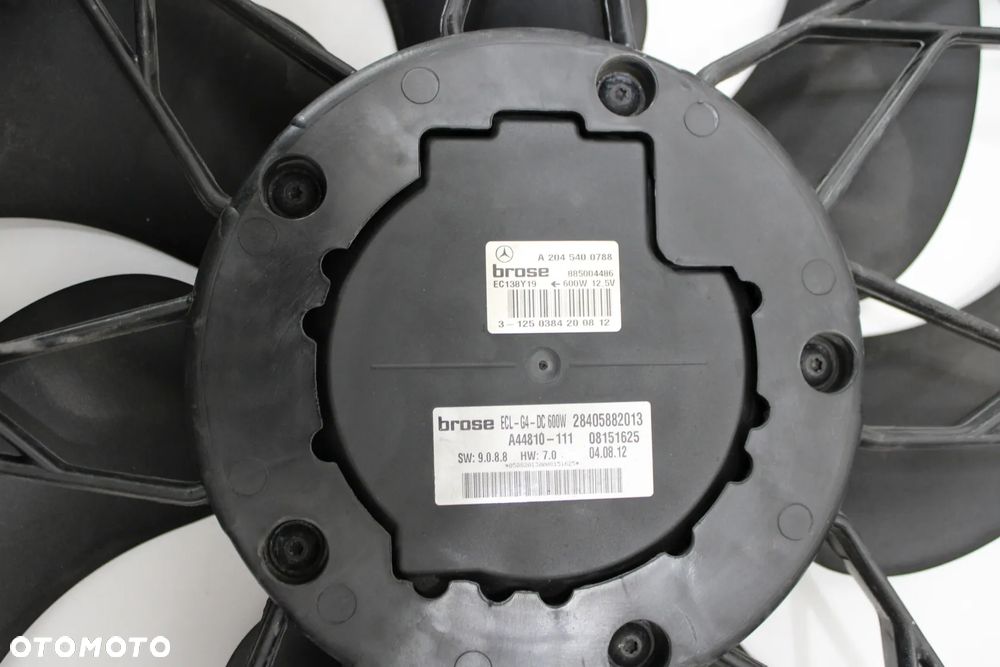 Wentylator chłodnicy OE Mercedes CLS W218 C218 A2045000293 A2045400788 - 12