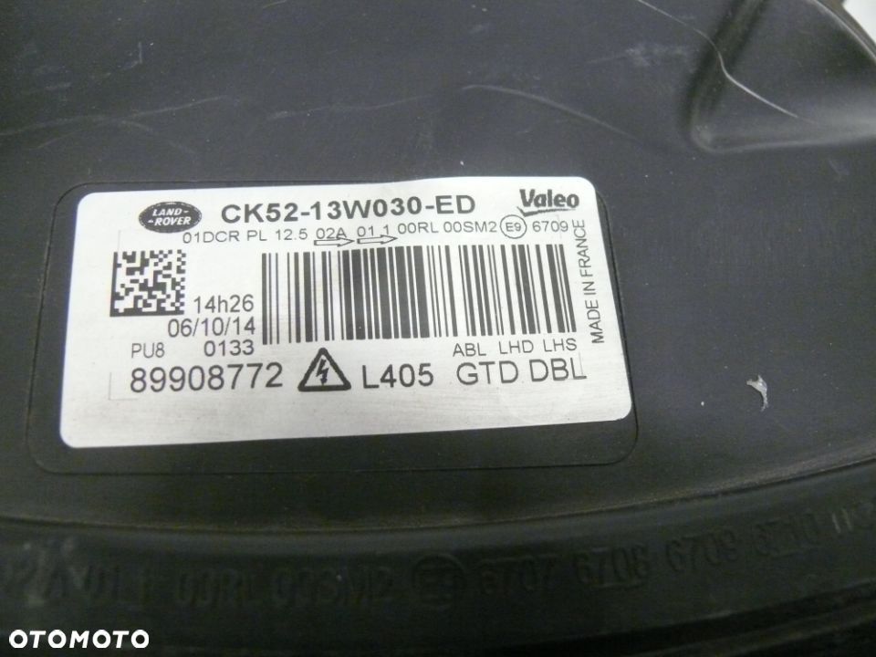 LAMPA PRZEDNIA LEWA RANGE ROVER VOGUE L405 2014 XENON 16 PIN EU - 5