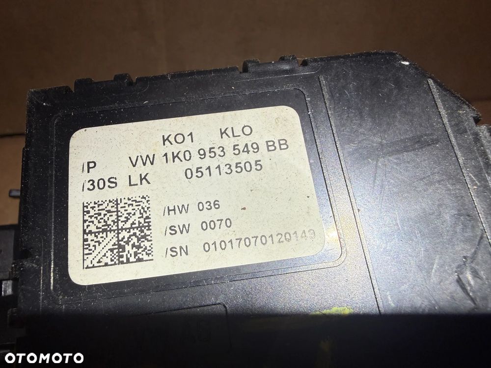 Przełącznik zespolony czujnik kąta skrętu Volkswagen Golf V 1K0953503DQ 1K0953549BB - 5