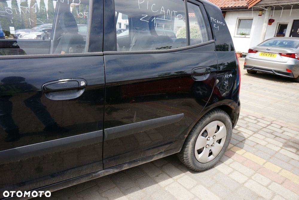 DRZWI TYLNE LEWE PICANTO I Z1  CZARNY KIA 2003-2007 - 3