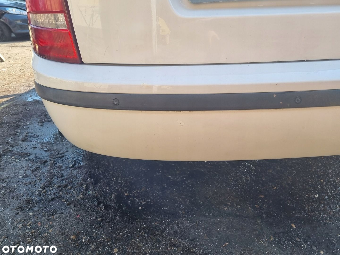 SKODA FABIA I 99-08 LIFT 2004 r. KOMBI KOMPLETNY ZDERZAK TYŁ PDC BIAŁY EU - 5