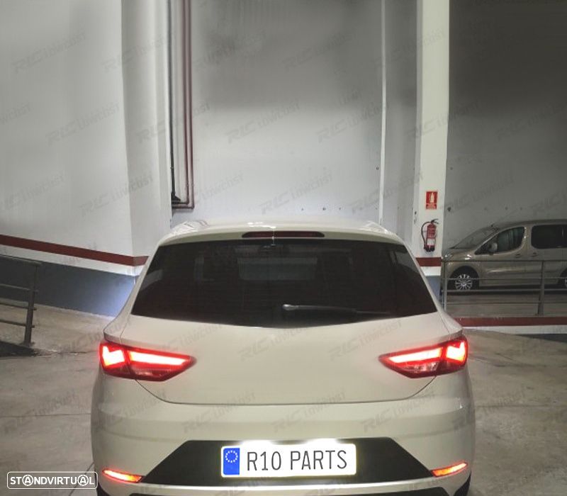 KIT COMPLETO 4 LAMPADAS LED INTERIOR PARA SEAT LEON MK3 5F 5F1 5F5 5F8 SC ST 13- - 4