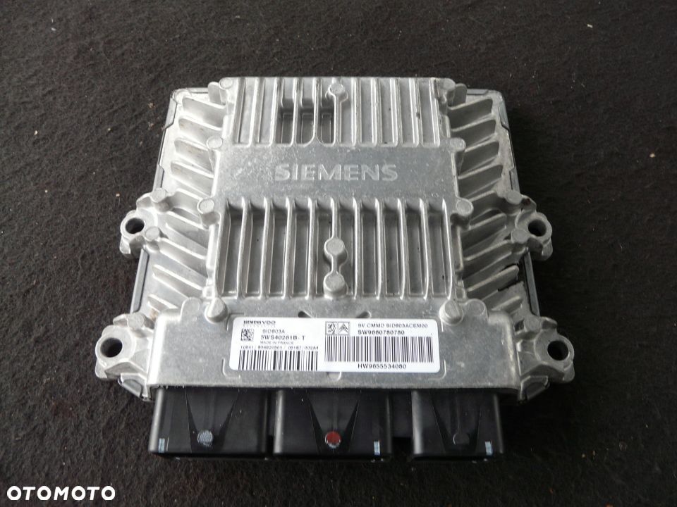 Komputer silnika 5ws40261b-t 9660780780 Peugeot 407 2.0 HDI - 1
