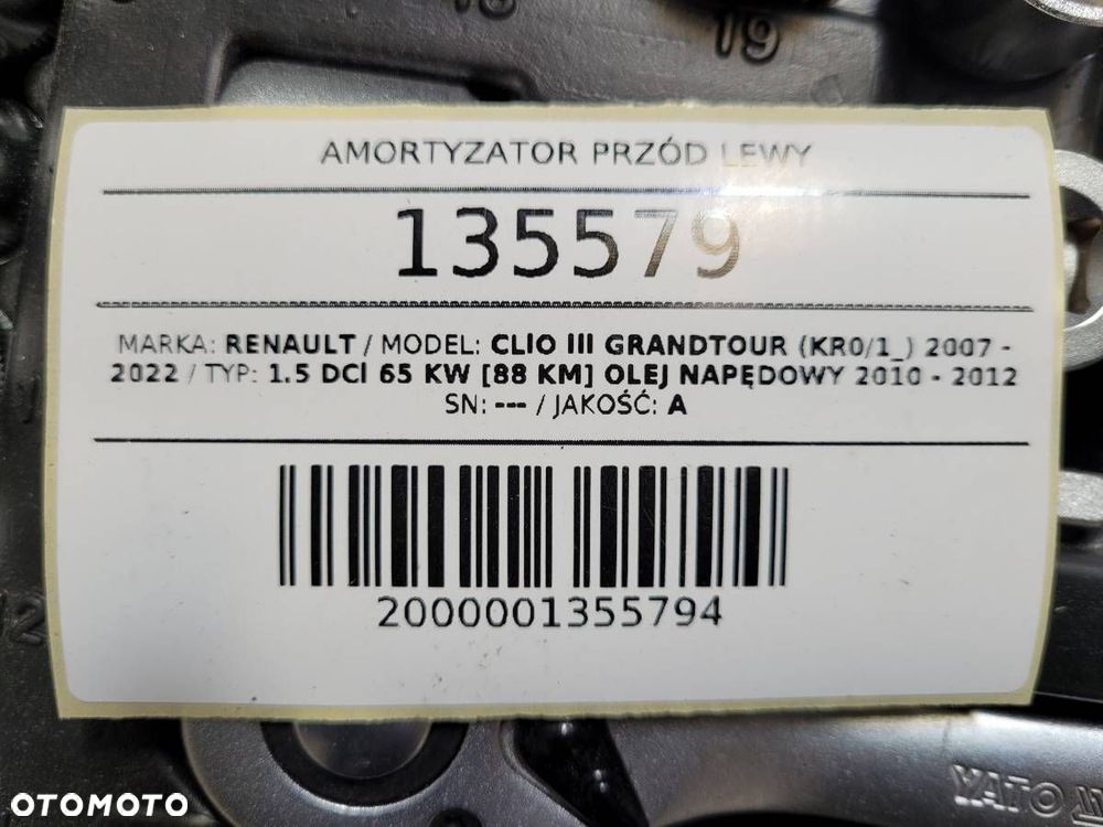 AMORTYZATOR MCPHERSON PRZÓD PRZEDNI LEWY RENAULT CLIO III KOMBI 1.5 DCI - 11