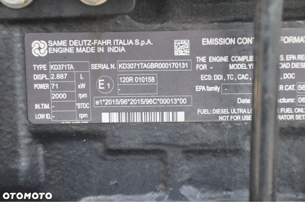 SILNIK SKRZYNIA BIEGÓW MOST SAME ARGON 100 - 6