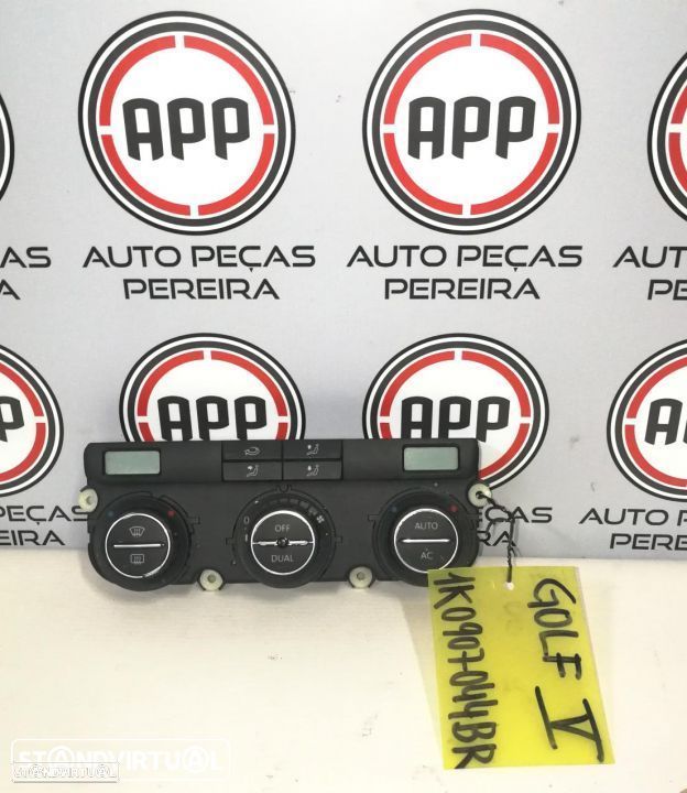 Comandos AC Sofagem Climatronic Vw Golf 5, ref 1K0907044BR. - 1