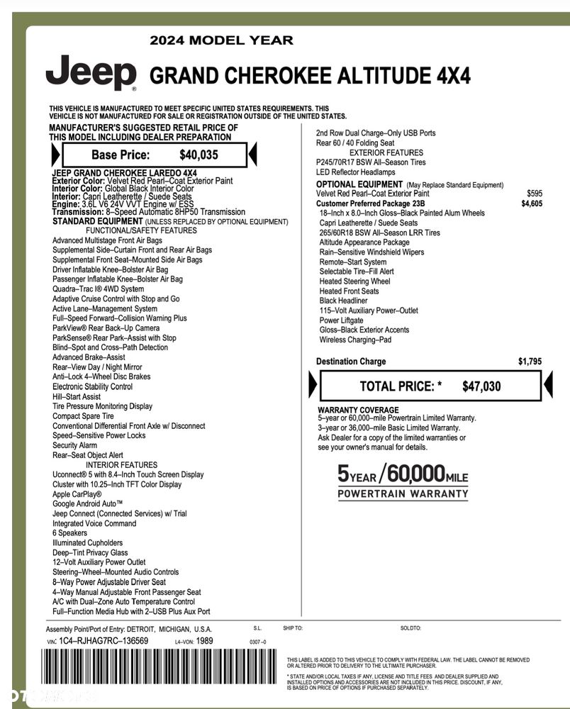 Jeep Grand Cherokee 3.6 V6 Pentastar 4WD Automatik Limited - 17