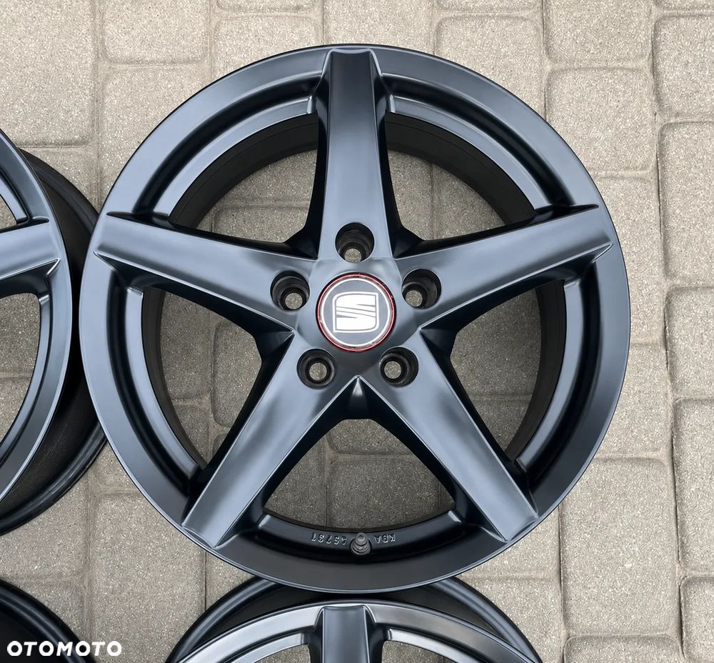 ALUFELGI CZARNE 16 FELGI ALUMINIOWE ALUSY VW SKODA SEAT AUDI MERCEDES 5x112 ET35 7,5Jx16H2 R16 - 4