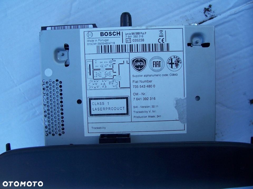 lancia YPSILON 3 11- CD RADIO 7641392316 Z KODEM IDEAL.EU. - 3