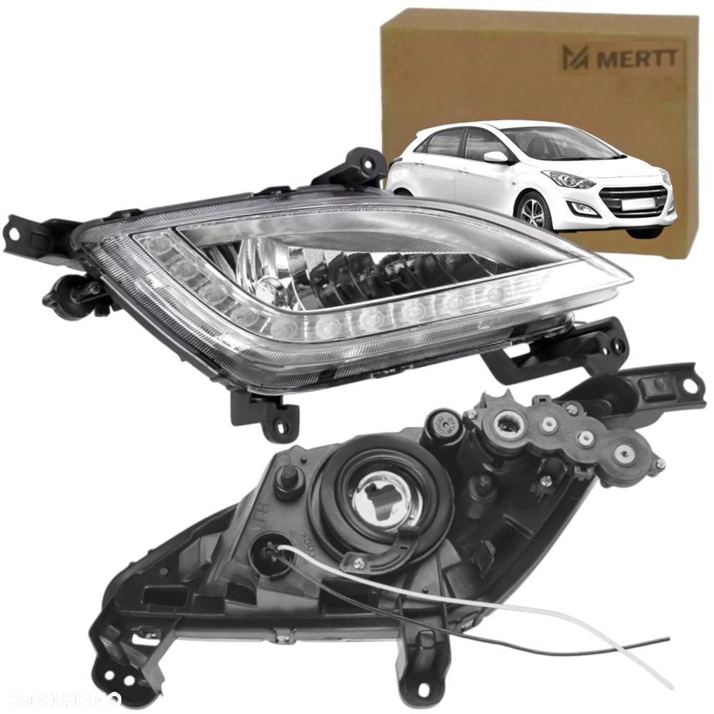HYUNDAI i30 II 2011-2017 LAMPA PRZECIWMGIELNA HALOGEN LED PRAWA 92202A6110 - 2