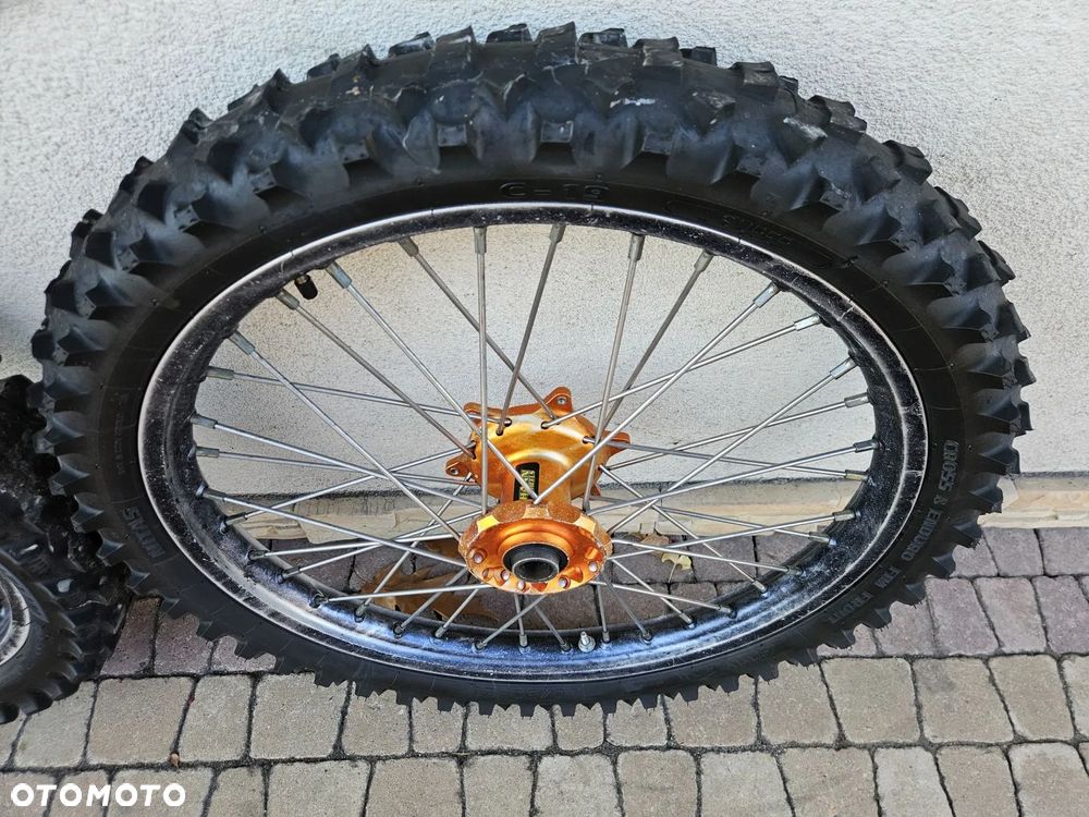 KTM EXC SX SXF FELGI KOŁA PRZÓD OŚ 26mm TYŁ 20mm PIASTY HAAN 450 400 250 125 530 350 KOŁO EXCEL KOMPLET LUB OSOBNO - 14