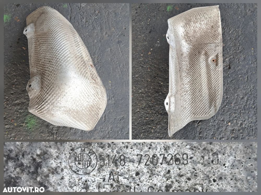 Scut termic protectie evacuare, dreapta fata, stanga spate originale BMW f10 f11 - 5