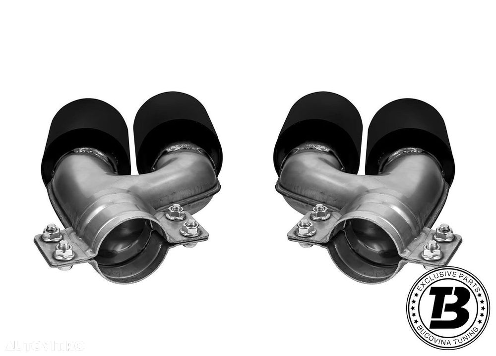 Difuzor Bara Spate cu Ornamente compatibil cu BMW Seria 5 G30 G31 M5 Design - 8