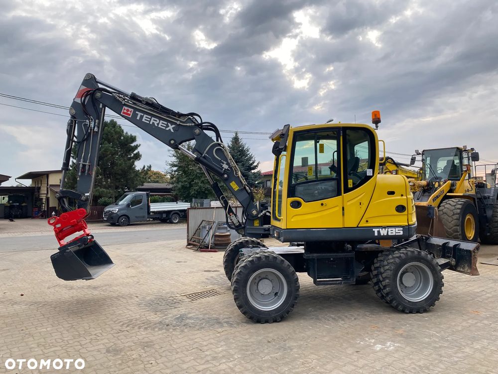 Terex TW85, GŁOWICA POWERTILT, 2 ŁYŻKI, RAMIĘ 3X ŁAMANE, KRÓTKI TYŁ, Z NIEMIEC, SUPER STAN, - 3