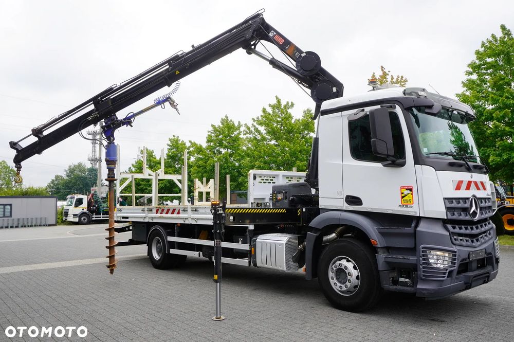 Mercedes-Benz Arocs 1833 4x2 / 60 tys. km! / HDS HIAB X-HIPRO 192 ES-3 / Pilot / Wiertło_260121 - 12