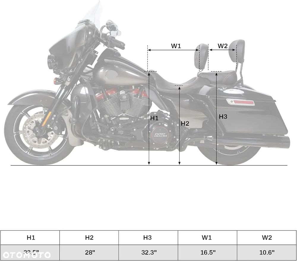 Siedzenie kierowcy pasażera Harley Davidson FLHX FLH Touring 09-25 fotel kanapa - 3