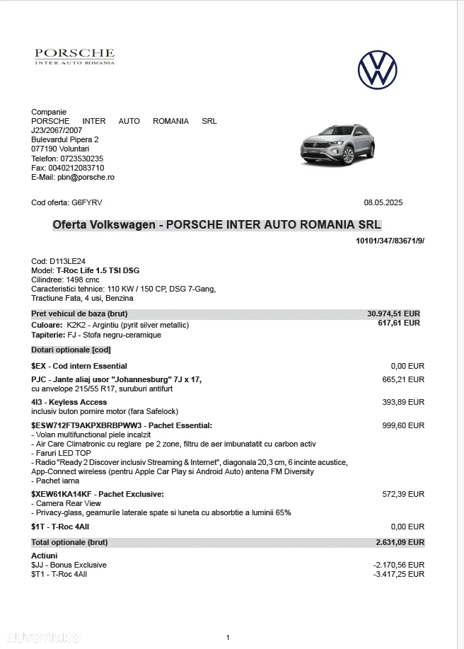 Volkswagen T-ROC 1.5 TSI DSG Life - 11