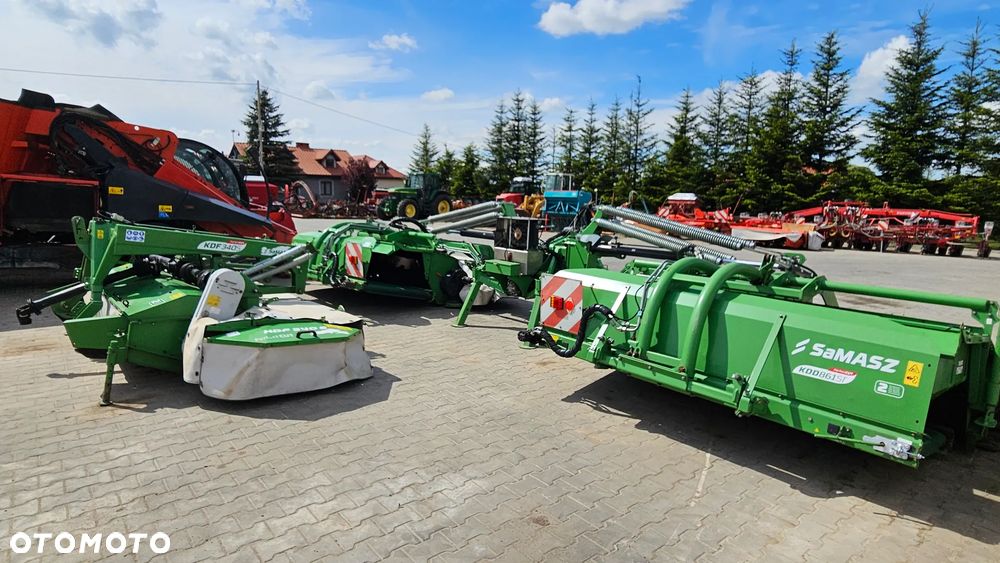 SaMasz KDD 861 S+T Kosiarka Dyskowa Motyl z taśmami  w Zestawie z Czołową kosiarką KDF 340 S - 1