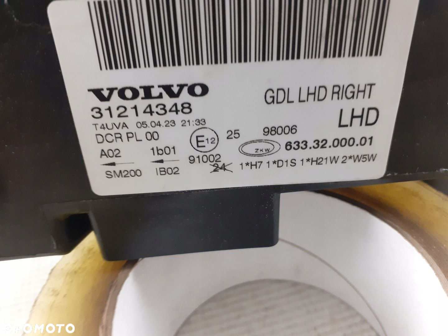Lampa prawa przód Volvo V70 -xenon 07-16 rok - 10