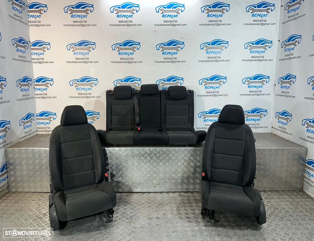 .Conjunto Bancos Tecido Frente Frontais Tras Traseiros Originais VW Volkswagen Golf 6 2008 a 2013