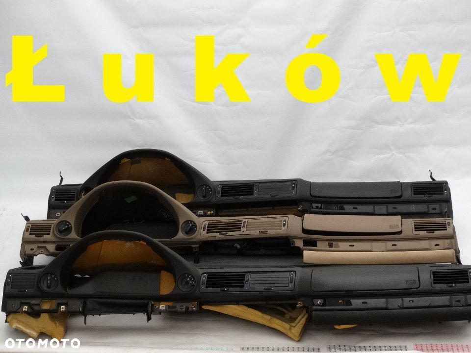 BMW E38 E39 Konsola deska beżowa czarna - 1