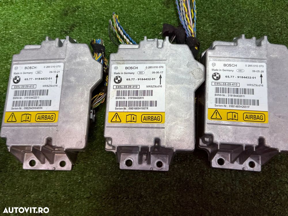 AIRBAG CALCULATOR  (4 BUC. )BMW 325I SE SERIA 3 E93 3.0 BENZINA 2007 2005-2013 / BMW SERIA 1 116I M E81 E82 E87 E88 LCI 2.0 BENZINA 2009 2004-2013 / BMW 320D SERIA 3 F31 2.0 DIESEL 2013 2011-2019 COD OEM 6577918443201 6577915979401 - 6
