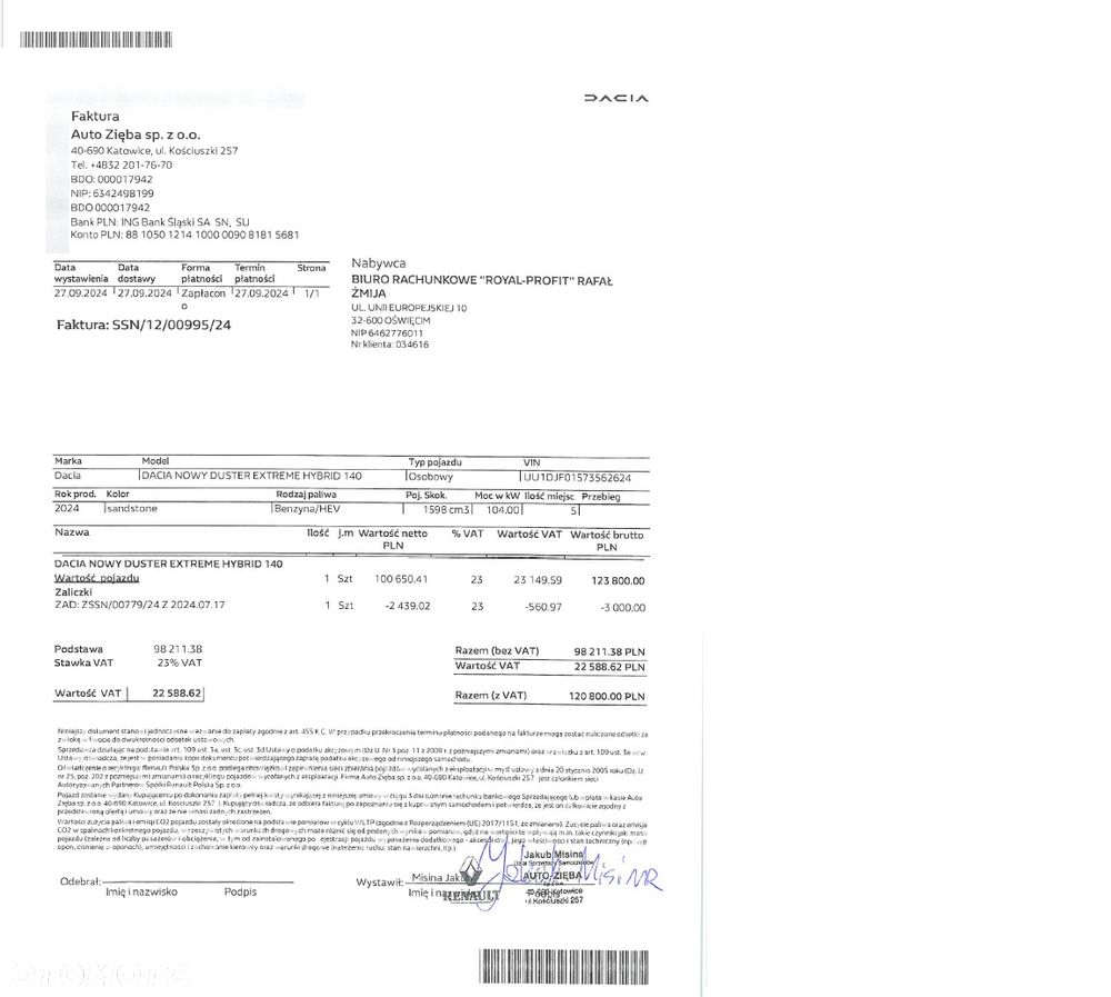 Dacia Duster 1.6 Full Hybrid 140 Extreme MMT - 35