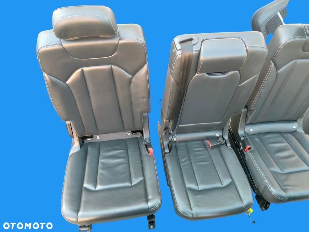 AUDI Q7 4M LIFT 22r FOTELE KANAPA BOCZKI TAPICERKA SKÓRA CZARNA - 16