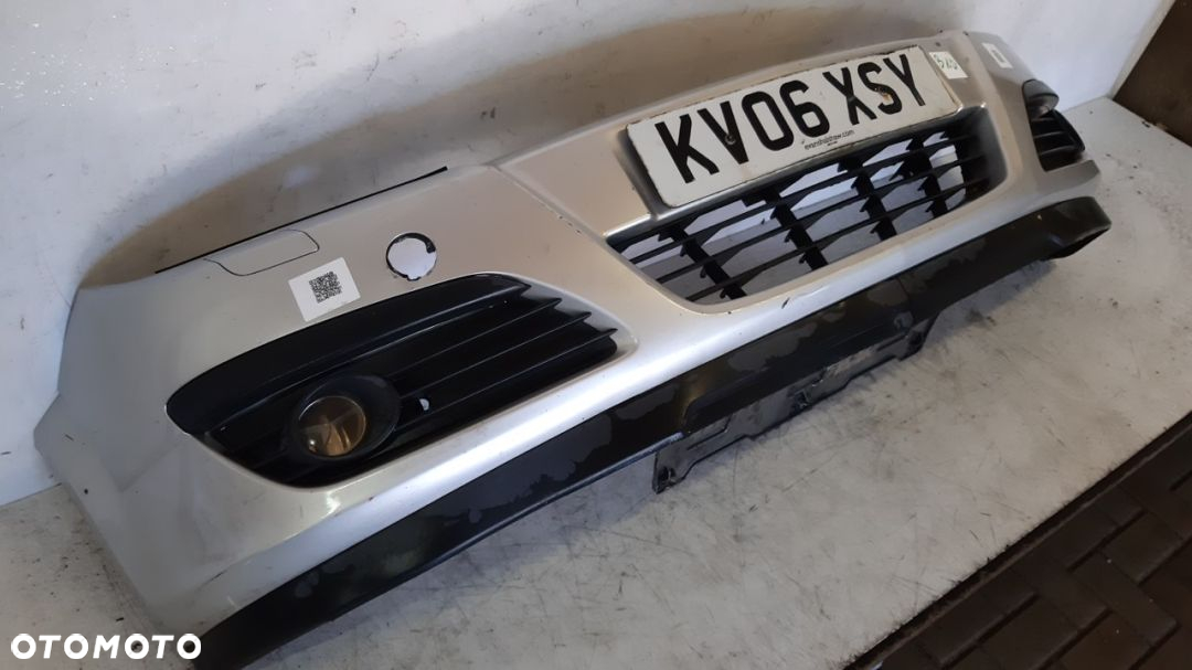 ^  ZDERZAK PRZÓD PRZEDNI DO OPEL ASTRA H 3 III HALOGENY SPRYSKI XENON KOD KOLOR Z157 SREBRNY - 2