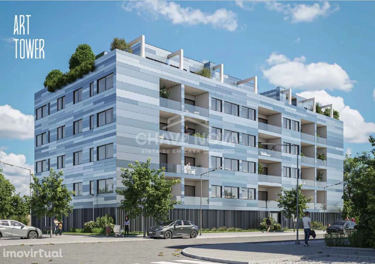 T2 Novo c/ Terraço no Empreendimento Art Tower, Águas Santas - Grande imagem: 4/20