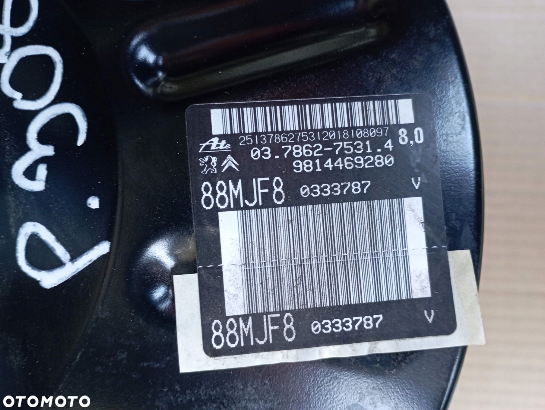 PEUGEOT 308 T9 1.5 BHDI SERWO HAMULCA 9814469280 - 2