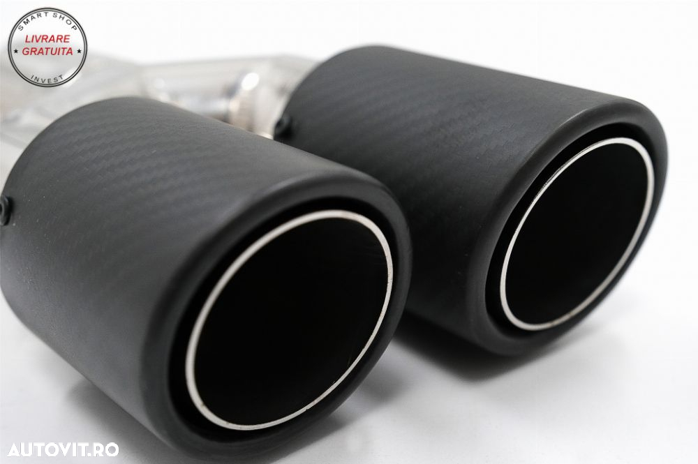 Difuzor Bara cu Toba Ornament Evacuare Fibra Carbon Mat BMW Seria 3 F30 F31 (2011-- livrare gratuita - 12