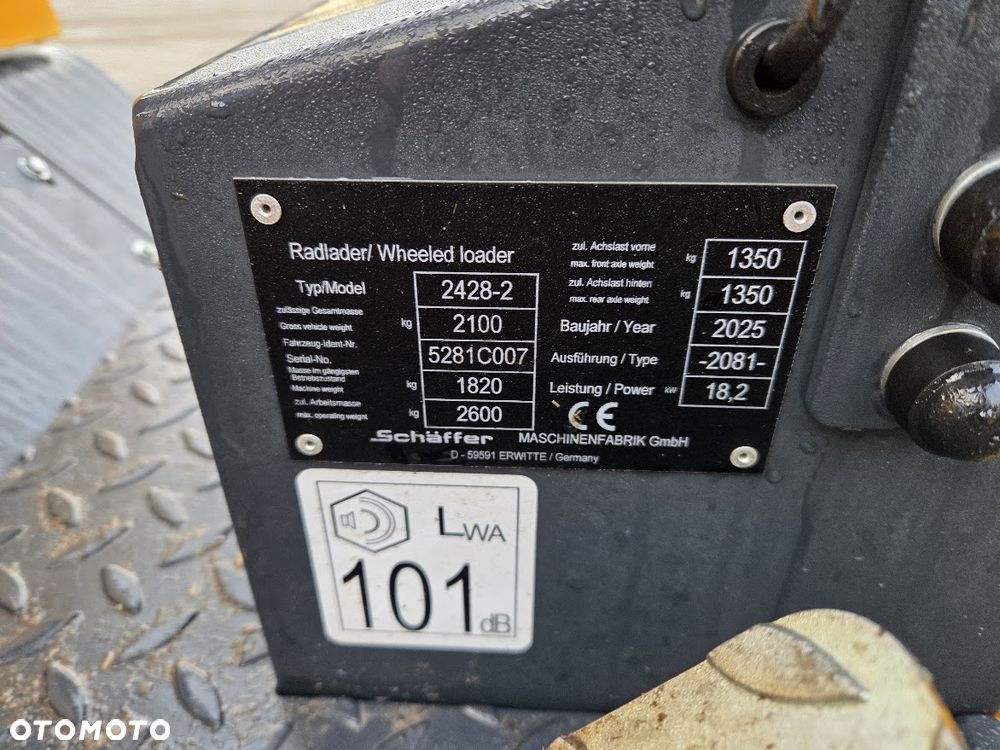 Schäffer Ładowarka Miniładowarka Schaffer 2428-2 Nowa - 6