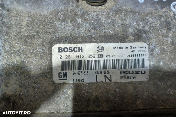 Calculator motor ECU 0281010859 - 1.7 CDTI 0281010859 - 1.7 CDTI Opel - 2