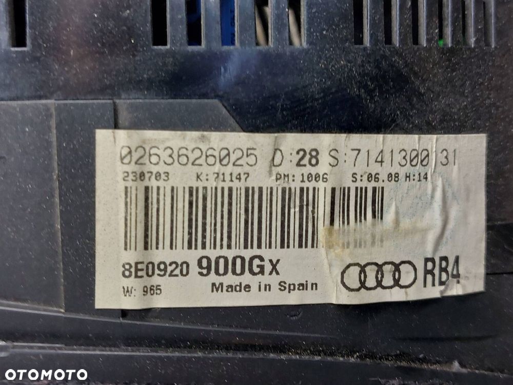 ZESTAW STARTOWY AUDI A4 B6 2.5 TDI 8E0907401 8E0907279C - 7