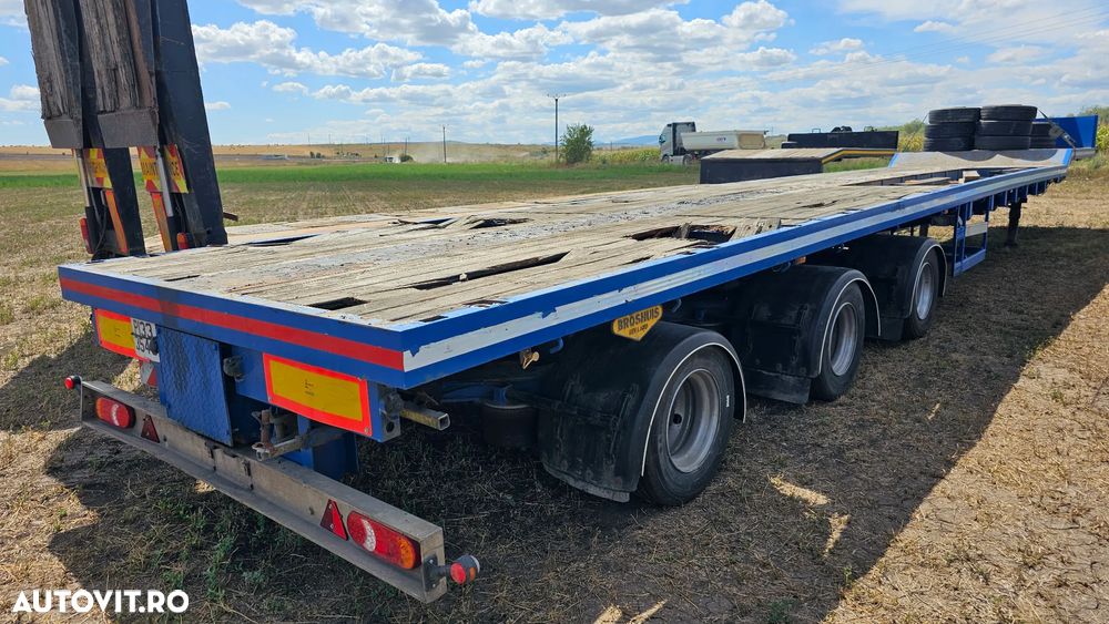 Broshuis 3 axe Semiremorcă platformă extensibila la 46 m - 1
