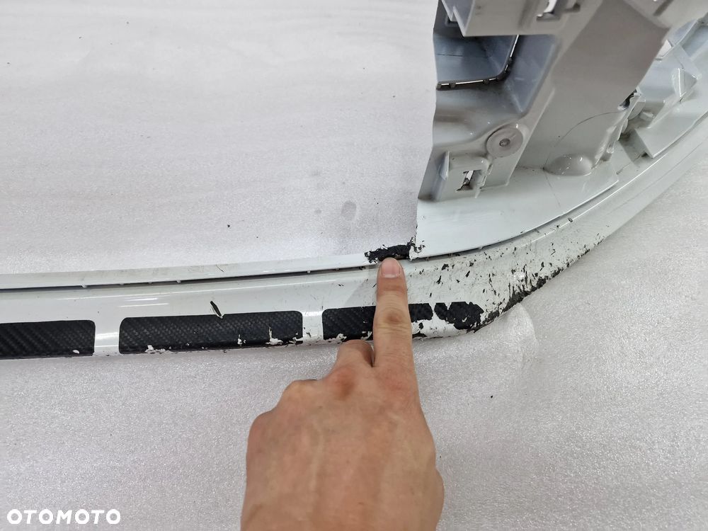 VW POLO 6C0 LIFT 13-17 ZDERZAK PRZEDNI PRZÓD NA SPRYSKI + 4X PDC , ŁADNY , BIAŁY , NR 6C0807221 , NR AUKCJI NZ744 - 18