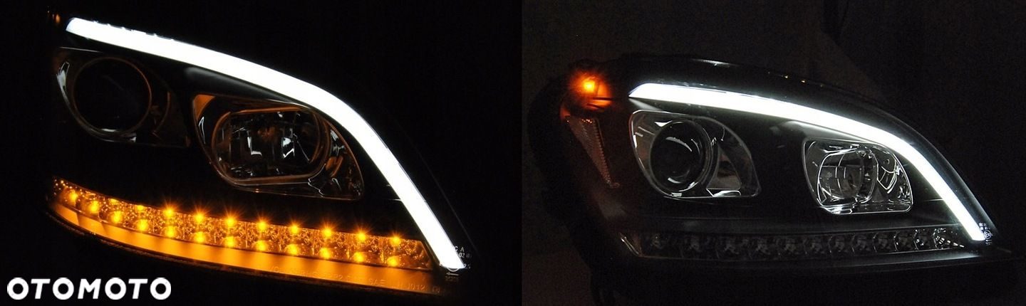 Reflektory Lampy kpl Tuning Black Czarne Soczewka Mercedes ML 164 2005-2008 - 3