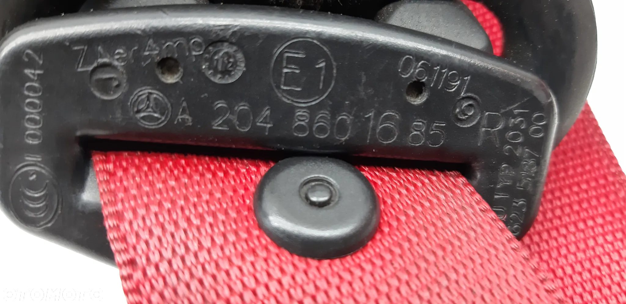 Pas pasy bezpieczeństwa prawy lewy przód A2048601585 A2048601685 Mercedes W204 2.2 diesel 2012r coupe - 6