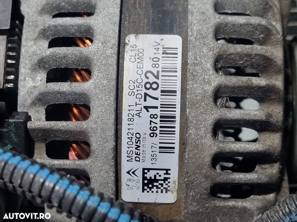Alternator Peugeot 3008 II 1.2 B 2016 - 2020 131CP 1199CC HNY (EB2DTS) HNS (EB2ADTS) ... - 3