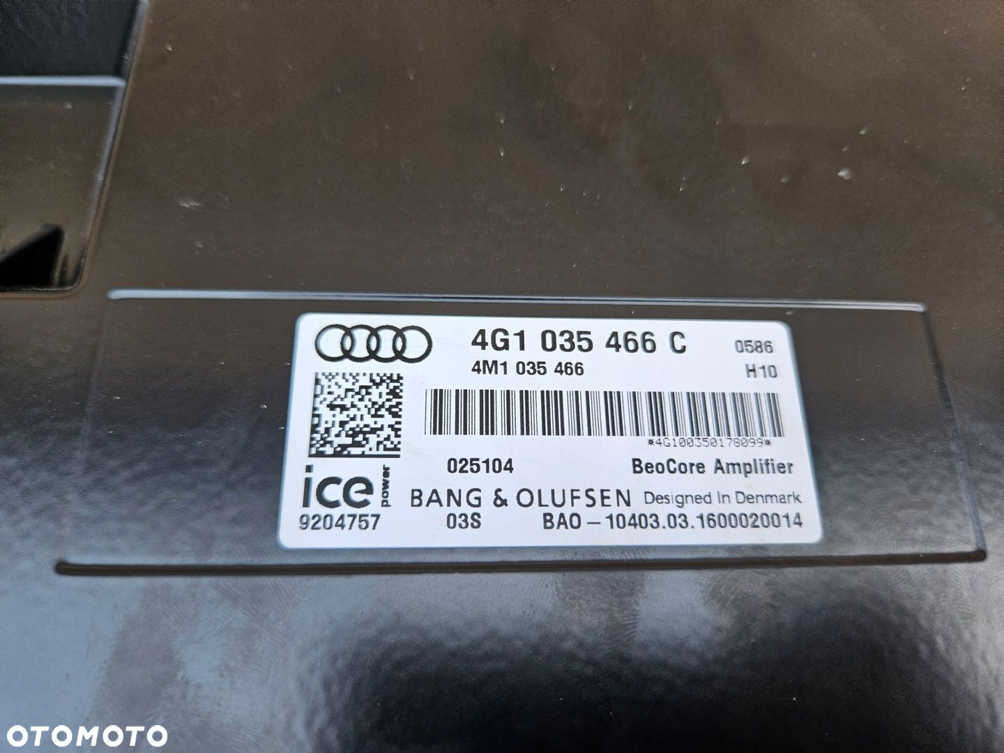 AUDI RS7 S7 A7 RS6 S6 A6 C7 4G BANGOLUFSEN WZMACNIACZ 4G1035466C - 4
