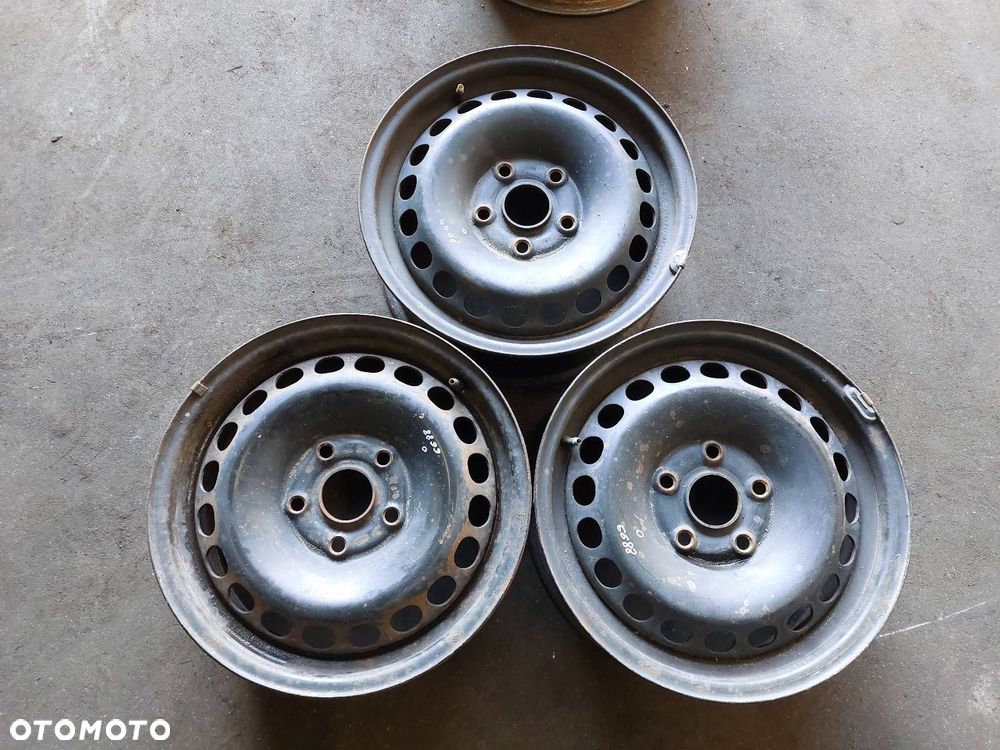 FELGI STALOWE 3 SZT 5x112 6Jx15 ET45 FI57,1 VW SKODA SEAT AUDI - 1
